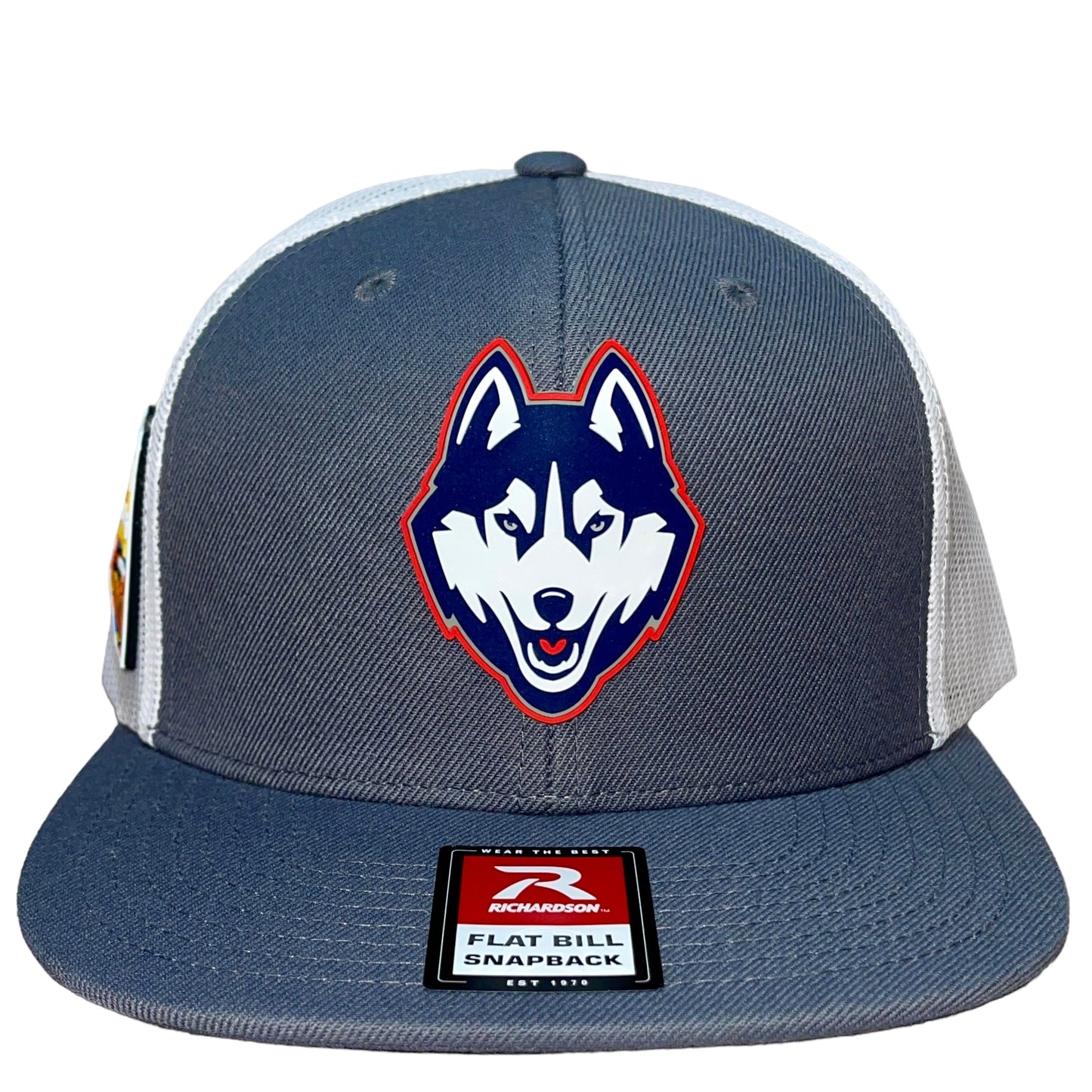 UConn Huskies 2024 Final Four 3D Wool Blend Flat Bill Hat- Charcoal/ White