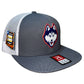 UConn Huskies 2024 Final Four 3D Wool Blend Flat Bill Hat- Charcoal/ White