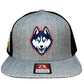 UConn Huskies 2024 Final Four 3D Wool Blend Flat Bill Hat- Heather Grey/ Black