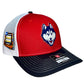 UConn Huskies 2024 Final Four 3D Snapback Trucker Hat- Red/ White/ Black