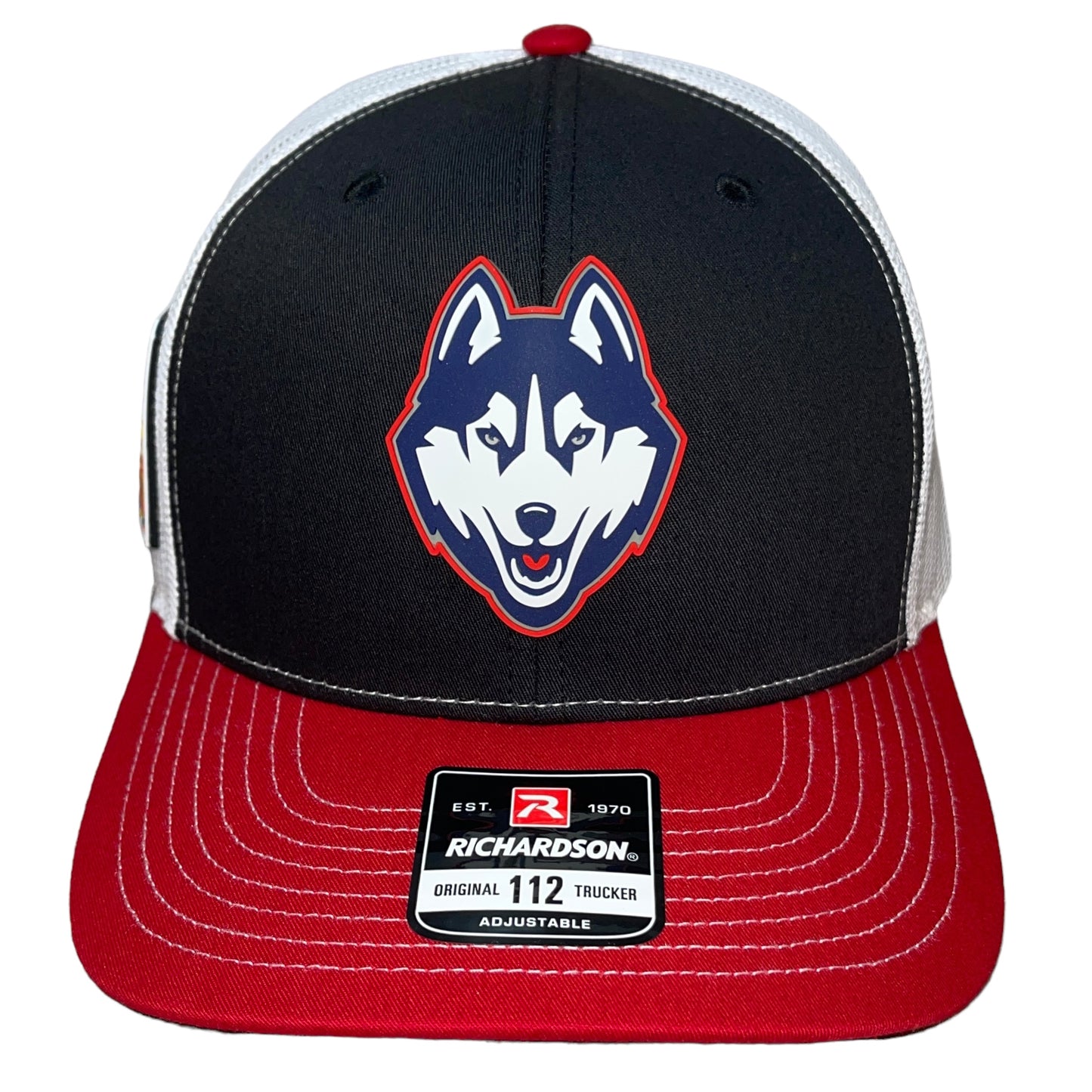 UConn Huskies 2024 Final Four 3D Snapback Trucker Hat- Black/ White/ Red