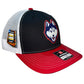 UConn Huskies 2024 Final Four 3D Snapback Trucker Hat- Black/ White/ Red