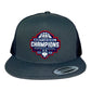 UConn Huskies 2024 NCAA Men's Basketball National Champions 3D YP Snapback Flat Bill Hat- Charcoal/ Black