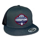 UConn Huskies 2024 NCAA Men's Basketball National Champions 3D YP Snapback Flat Bill Hat- Charcoal/ Black