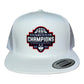 UConn Huskies 2024 NCAA Men's Basketball National Champions 3D YP Snapback Flat Bill Hat- White