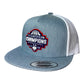 UConn Huskies 2024 NCAA Men's Basketball National Champions 3D YP Snapback Flat Bill Hat- Heather Grey/ White
