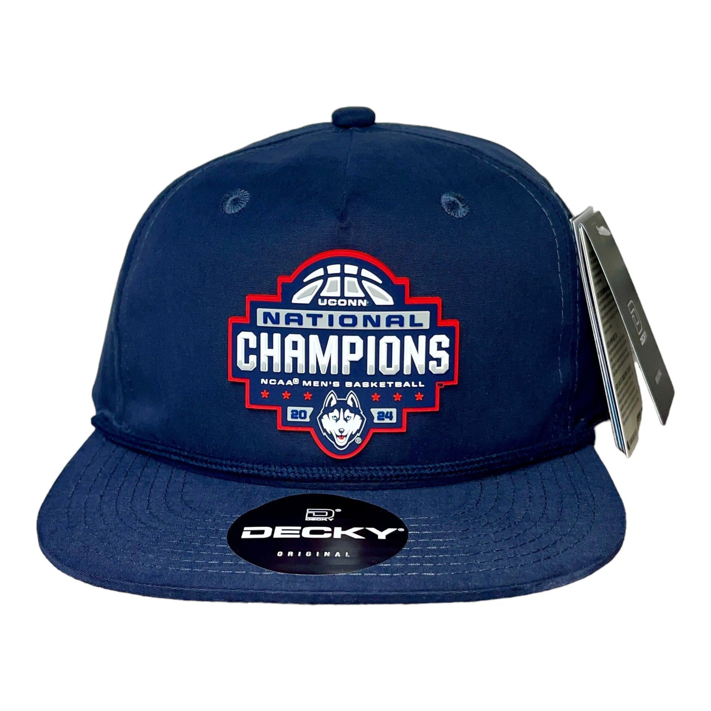 UConn Huskies 2024 NCAA Men's Basketball National Champions 3D Classic Rope Hat- Navy