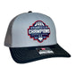 UConn Huskies 2024 NCAA Men's Basketball National Champions Snapback Trucker Hat- Grey/ Charcoal/ Black