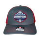 UConn Huskies 2024 NCAA Men's Basketball National Champions Snapback Trucker Hat- Charcoal/ Red