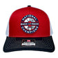 UConn Huskies Back-To-Back NCAA Men's Basketball National Champions 3D Snapback Trucker Hat- Red/ White/ Black