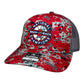 UConn Huskies Back-To-Back NCAA Men's Basketball National Champions 3D Snapback Trucker Hat- Red Digital Camo