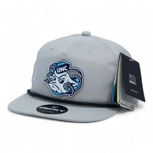 UNC Tar Heels 2024 Men's College World Series 3D Classic Rope Hat- Grey/ Charcoal