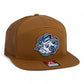 UNC Tar Heels 3D Snapback Seven-Panel Flat Bill Trucker Hat- Caramel