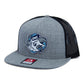 UNC Tar Heels 3D Wool Blend Flat Bill Hat- Heather Grey/ Black