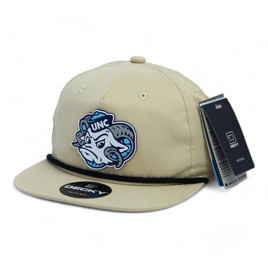 UNC Tar Heels 3D Classic Rope Hat- Birch/ Black