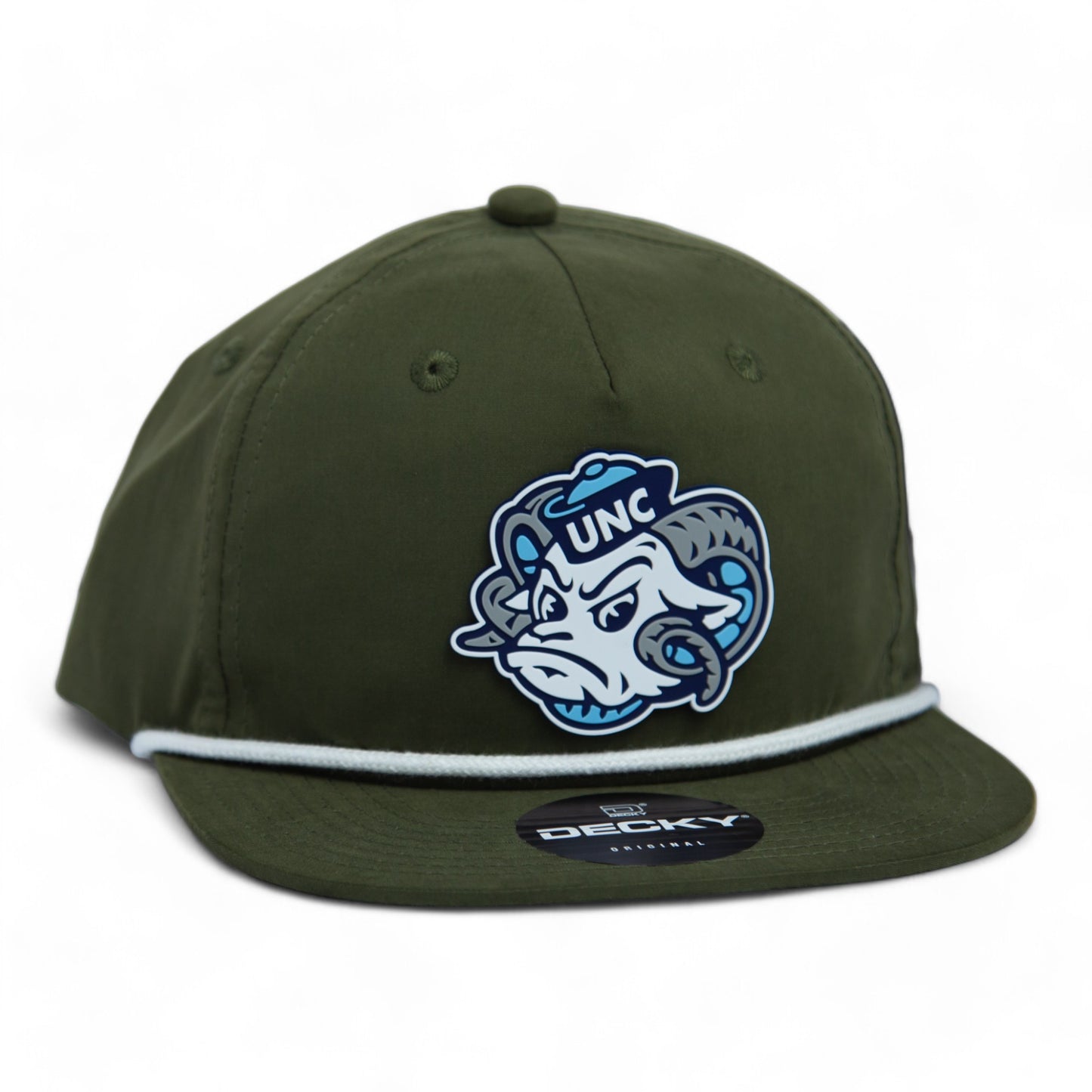 UNC Tar Heels 3D Classic Rope Hat- Olive/ White