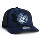 UNC Tar Heels 3D Snapback Trucker Hat- Admiral Duck Camo/ Black