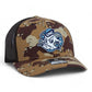 UNC Tar Heels 3D Snapback Trucker Hat- Desert Camo/ Brown