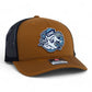 UNC Tar Heels 3D Snapback Trucker Hat- Carmel/ Black