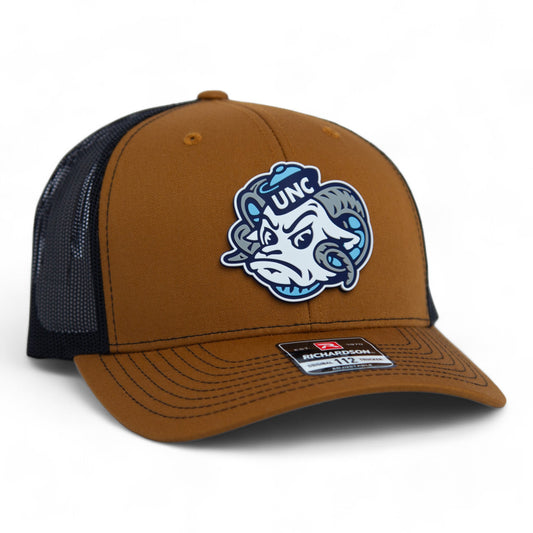 UNC Tar Heels 3D Snapback Trucker Hat- Carmel/ Black