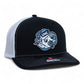 UNC Tar Heels 3D Snapback Trucker Hat- Black/ White