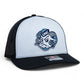 UNC Tar Heels 3D Snapback Trucker Hat- White/ Black