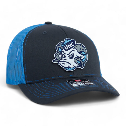 UNC Tar Heels 3D Snapback Trucker Hat- Charcoal/ Columbia Blue