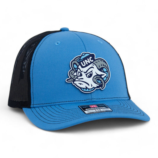 UNC Tar Heels 3D Snapback Trucker Hat- Columbia Blue/ Black