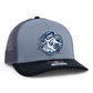 UNC Tar Heels 3D Snapback Trucker Hat- Grey/ Charcoal/ Black