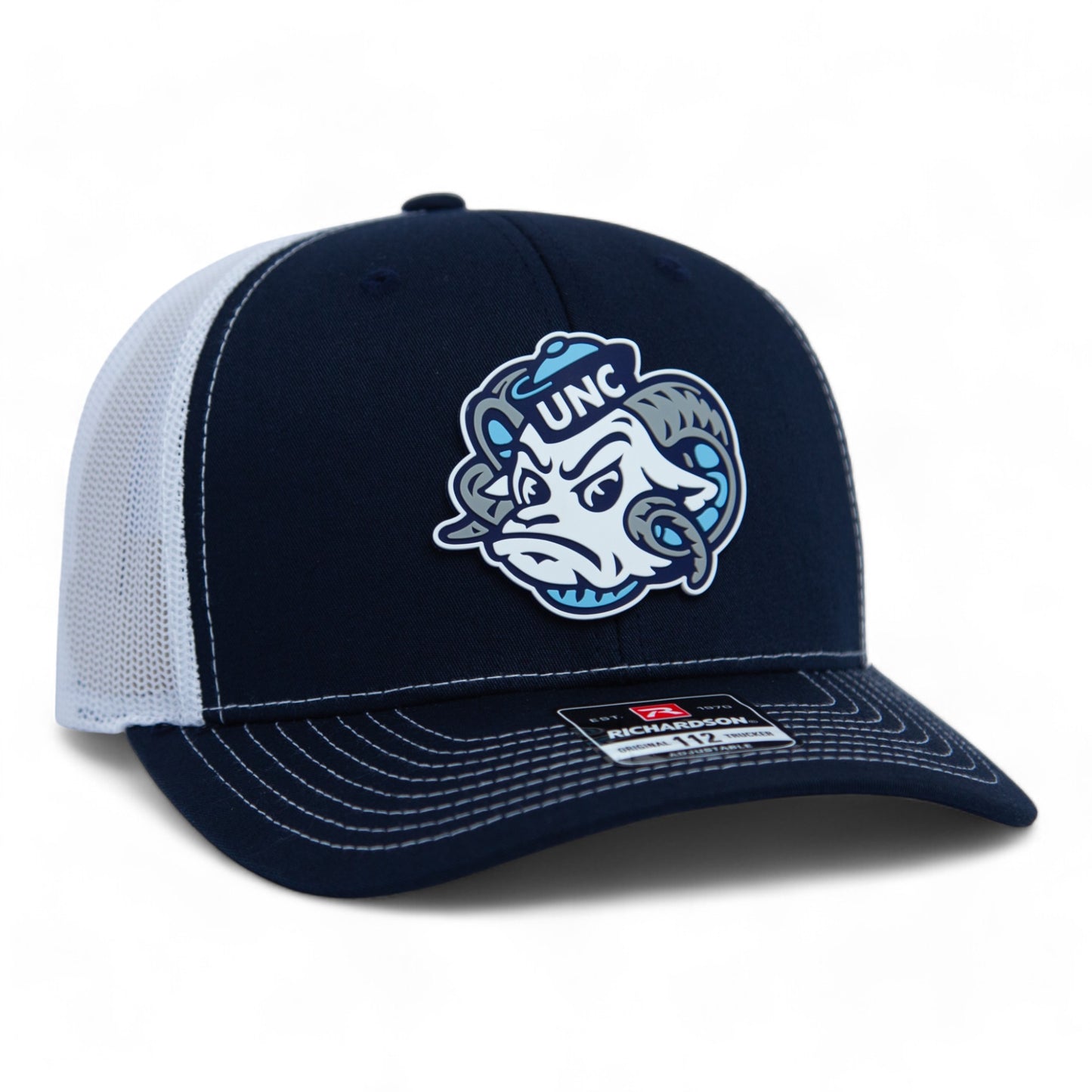 UNC Tar Heels 3D Snapback Trucker Hat- Navy/ White