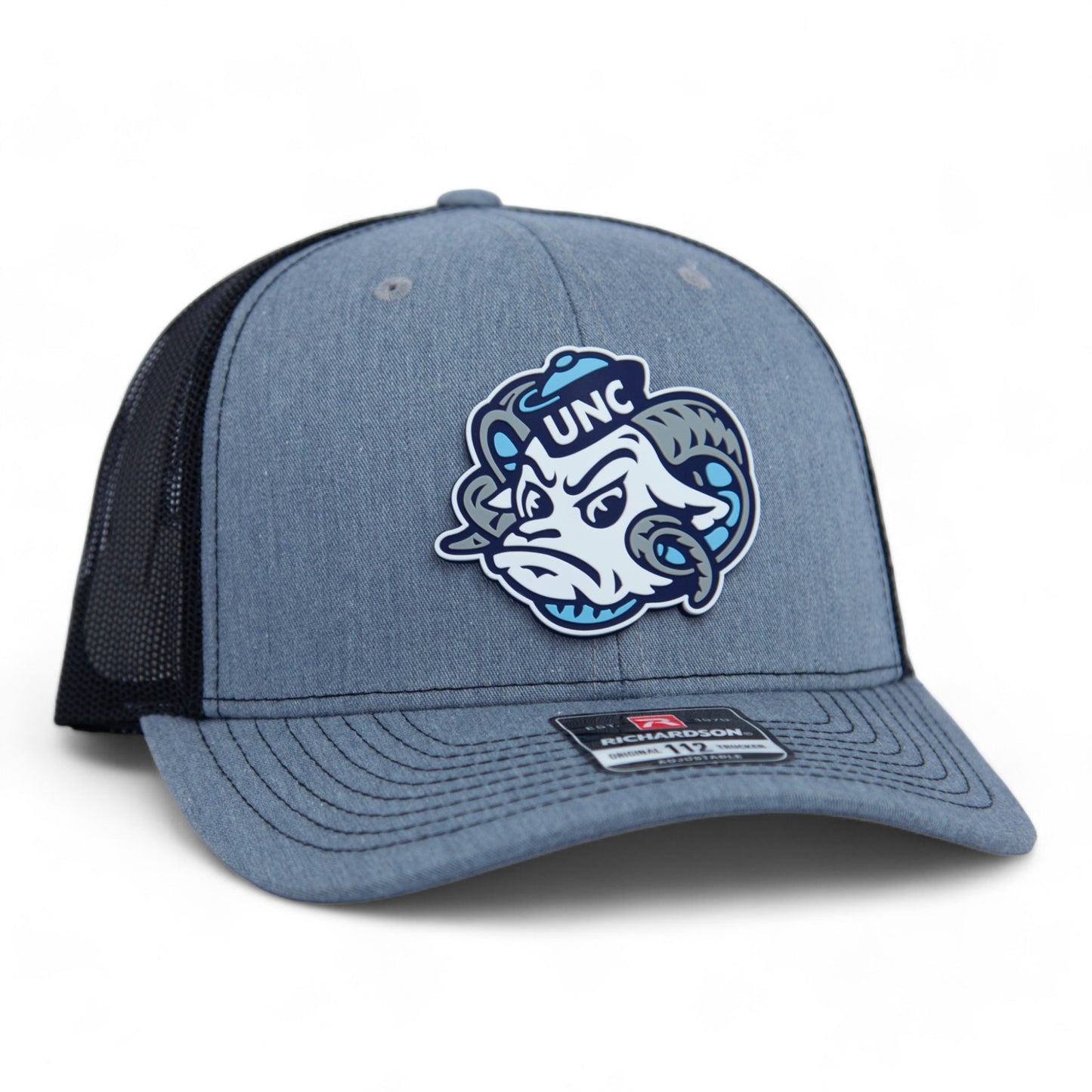 UNC Tar Heels 3D Snapback Trucker Hat- Heather Grey/ Black