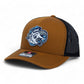 UNC Tar Heels 3D Snapback Trucker Hat- Carmel/ Black