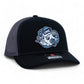 UNC Tar Heels 3D Snapback Trucker Hat- Black/ Charcoal