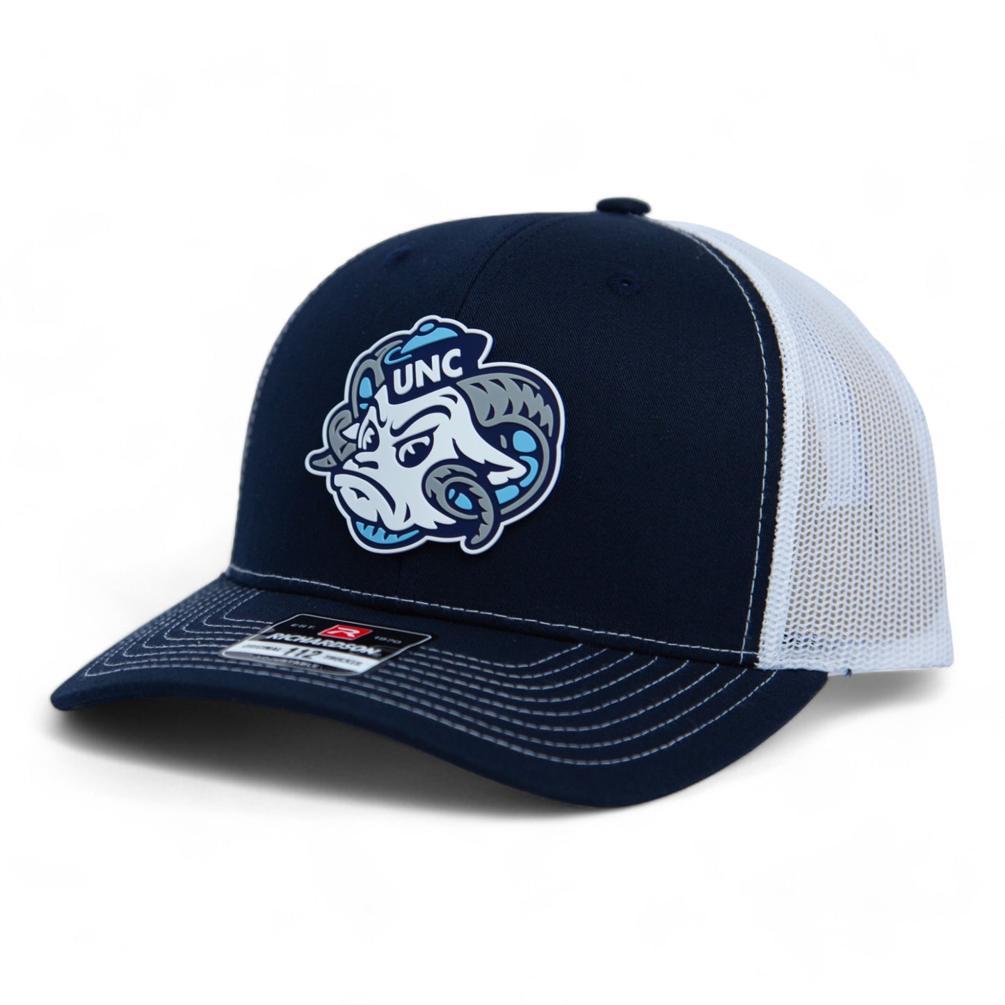 UNC Tar Heels 3D Snapback Trucker Hat- Navy/ White