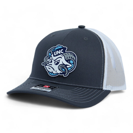 UNC Tar Heels 3D Snapback Trucker Hat- Charcoal/ White