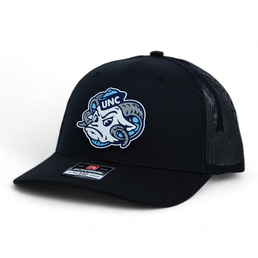 UNC Tar Heels 3D Snapback Trucker Hat- Black