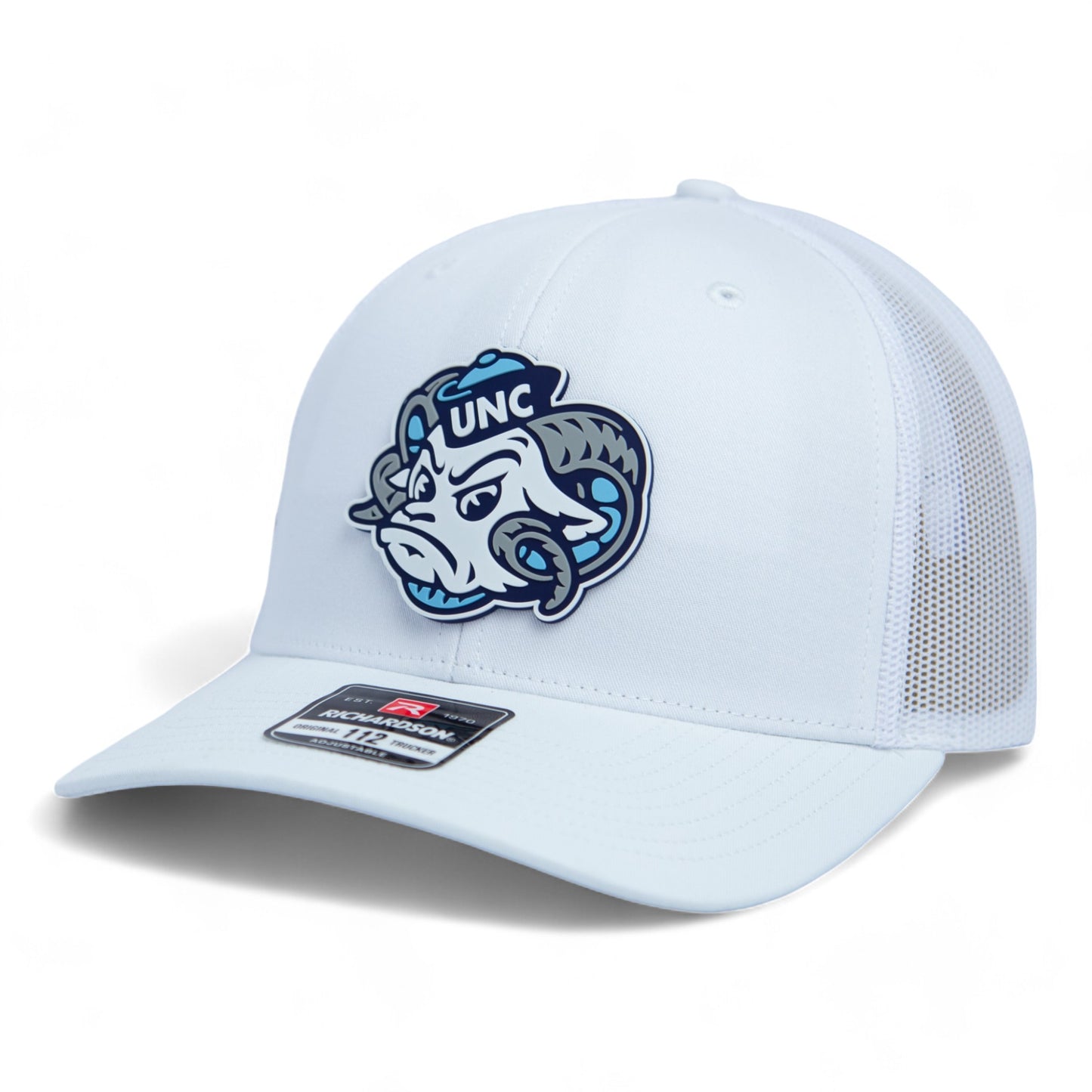 UNC Tar Heels 3D Snapback Trucker Hat- White