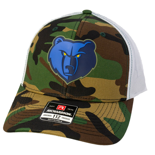 Memphis Grizzlies 3D Patterned Snapback Trucker Hat- Army Camo/ White - Ten Gallon Hat Co.