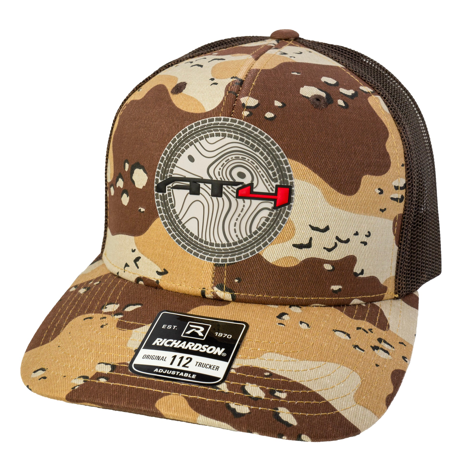 AT4 3D Patterned Snapback Trucker Hat- Desert Camo/ Brown - Ten Gallon Hat Co.