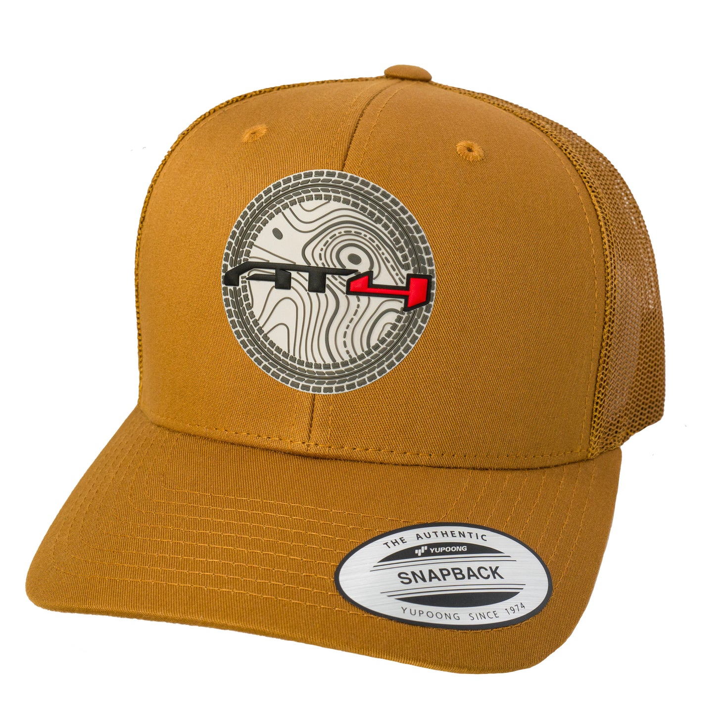 AT4 3D YP Snapback Trucker Hat- Caramel - Ten Gallon Hat Co.