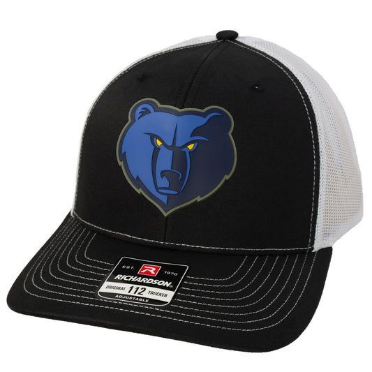 Memphis Grizzlies 3D Snapback Trucker Hat- Black/ White - Ten Gallon Hat Co.