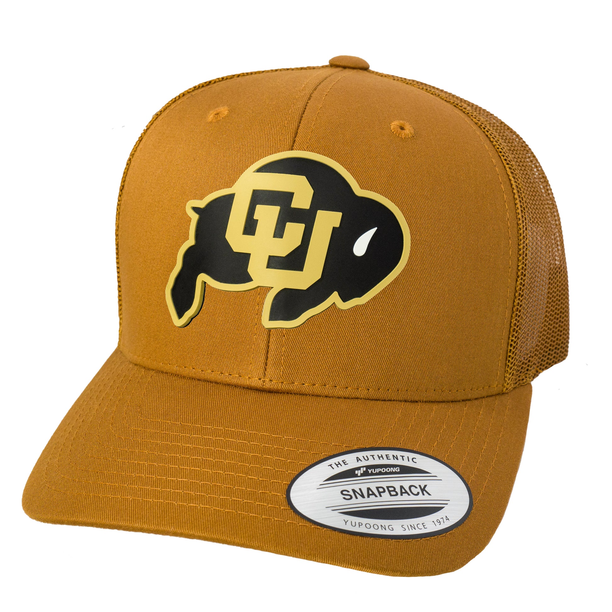 Colorado Buffaloes Classic YP Snapback Trucker Hat- Caramel - Ten Gallon Hat Co.