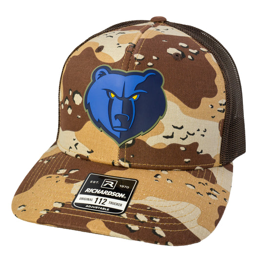 Memphis Grizzlies 3D Patterned Snapback Trucker Hat- Desert Camo/ Brown - Ten Gallon Hat Co.