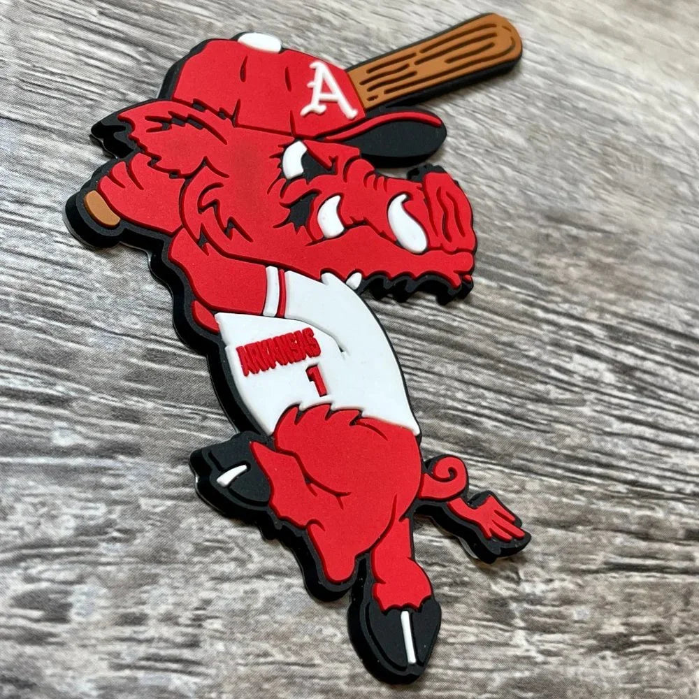 Arkansas Razorbacks Baseball Ribby at Bat 3D Duck Camo Rope Hat- Bayou