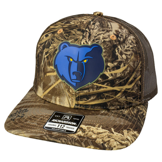 Memphis Grizzlies 3D Patterned Snapback Trucker Hat- Realtree Max-1/ Brown - Ten Gallon Hat Co.