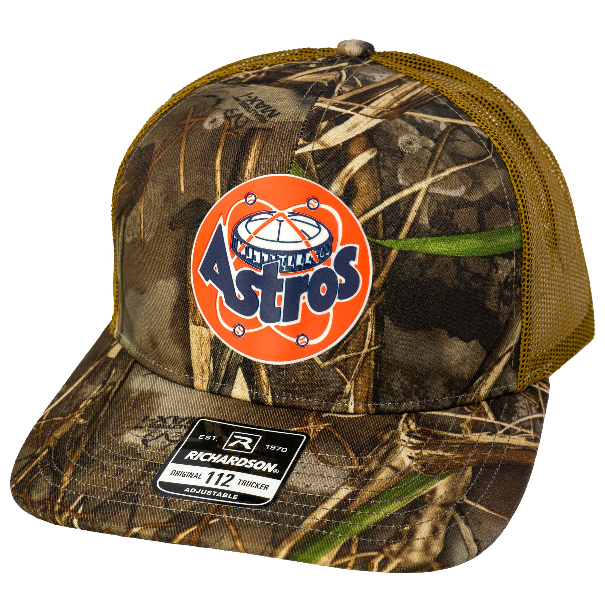 Astros Retro Astrodome 3D Patterned Snapback Trucker Hat-Realtree Max-7/ Buck - Ten Gallon Hat Co.