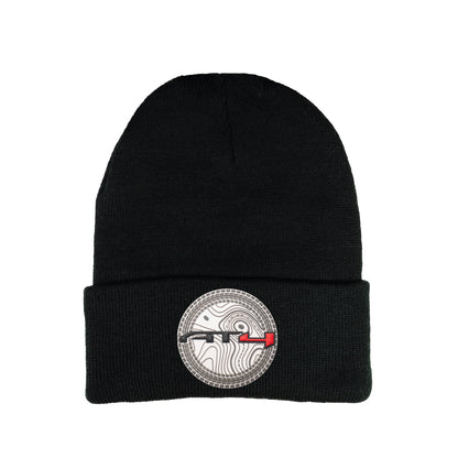 AT4 12 in Knit Beanie- Black - Ten Gallon Hat Co.