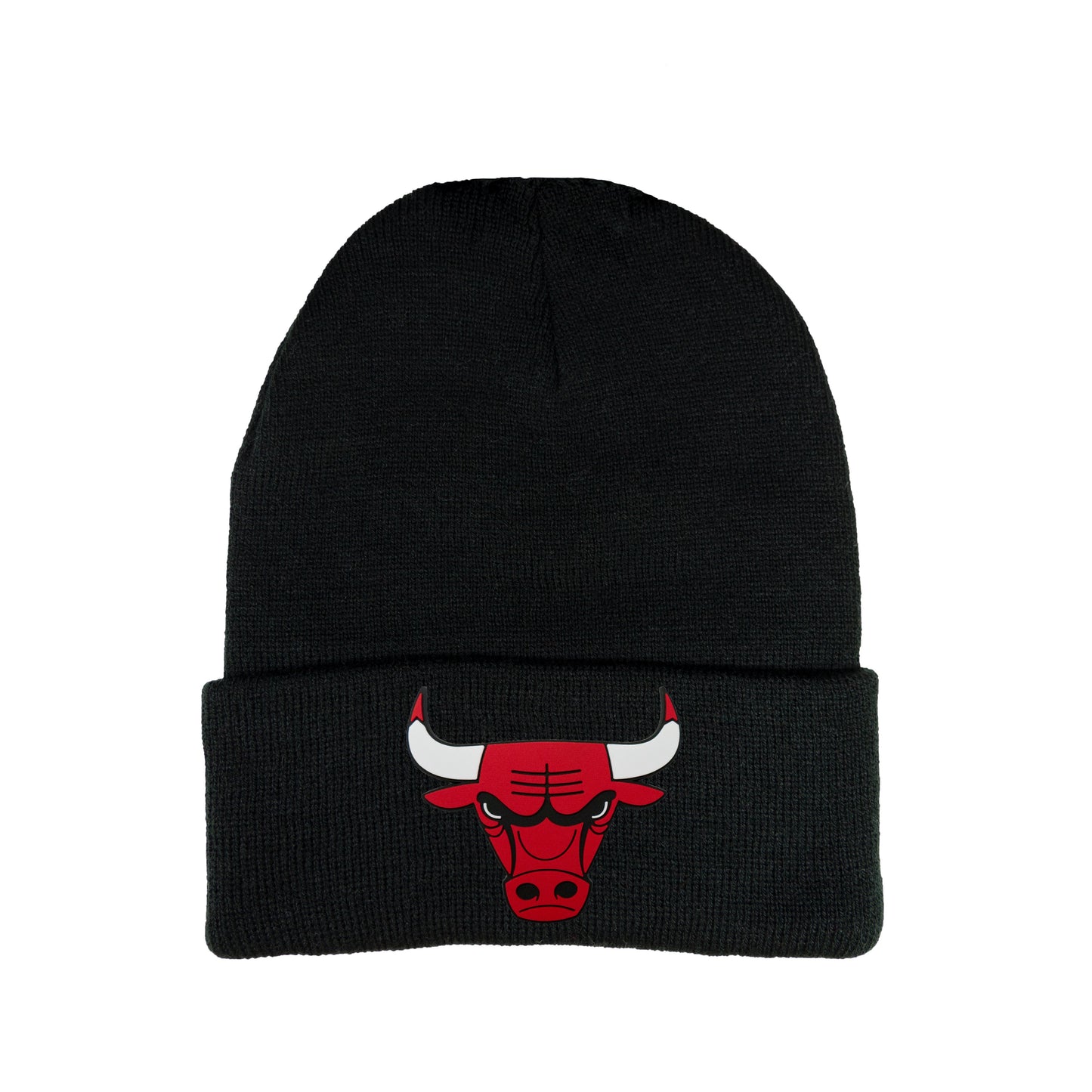 Chicago Bulls 3D 12 in Knit Beanie- Black - Ten Gallon Hat Co.