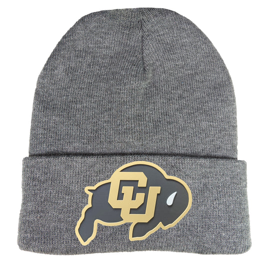 Colorado Buffaloes 12 in Knit Beanie- Dark Grey - Ten Gallon Hat Co.