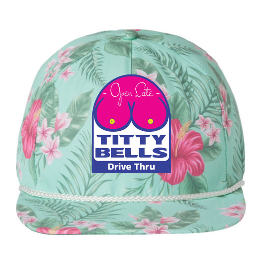 Titty Bells 3D Aloha Rope Cap- Hawai'in Biome - Ten Gallon Hat Co.